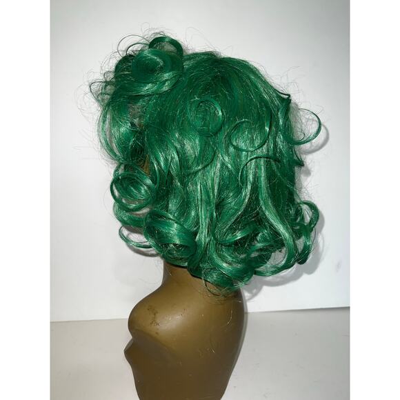 Oompa Loompa Green Curly Wig Unisex Chocolate Factory Worker Costume Halloween - Picture 6 of 13